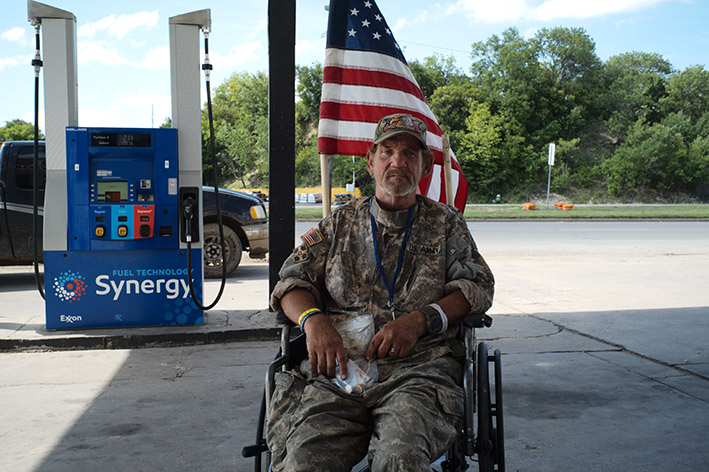 Homeless Soldier in Fort Worth/Texas